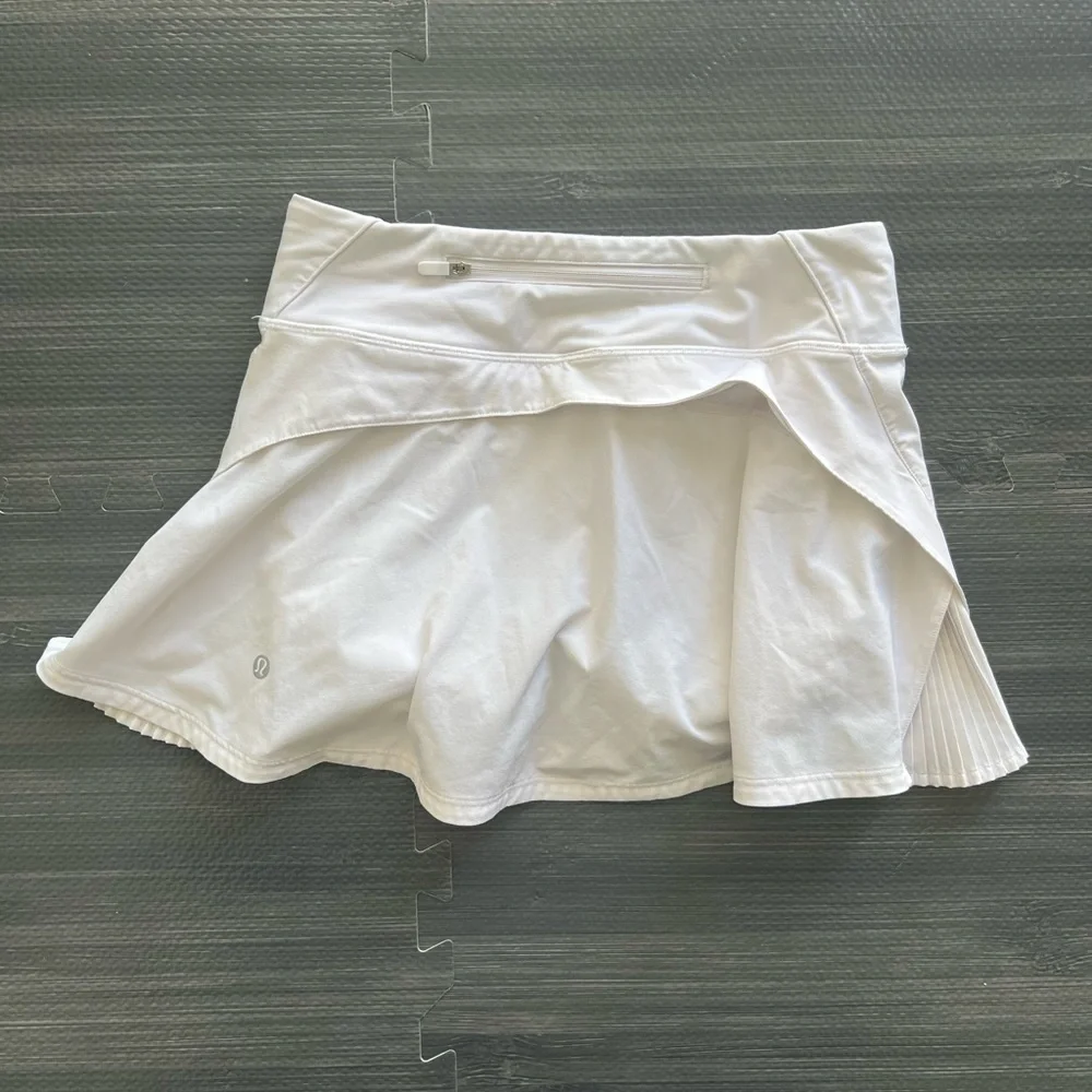 Lululemon Play off the Pleats Tennis Skirt in White Size 2 Regular - Picture 6 of 11